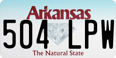 AR license plate 504LPW