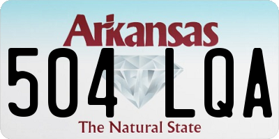 AR license plate 504LQA