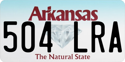 AR license plate 504LRA