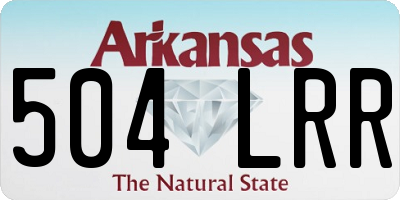 AR license plate 504LRR