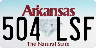AR license plate 504LSF