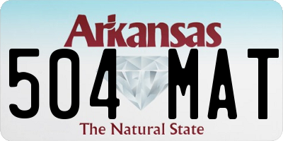 AR license plate 504MAT