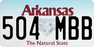 AR license plate 504MBB