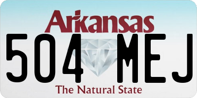 AR license plate 504MEJ