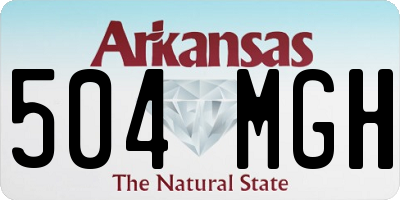AR license plate 504MGH