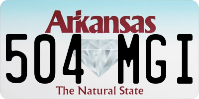 AR license plate 504MGI