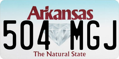 AR license plate 504MGJ