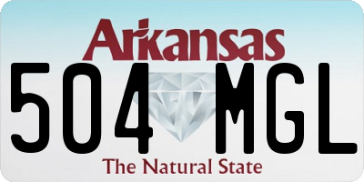 AR license plate 504MGL