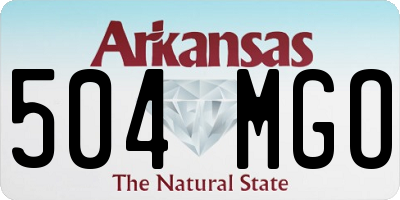 AR license plate 504MGO