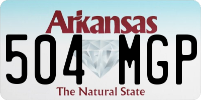 AR license plate 504MGP