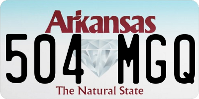 AR license plate 504MGQ