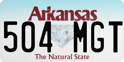 AR license plate 504MGT