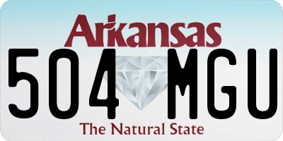 AR license plate 504MGU