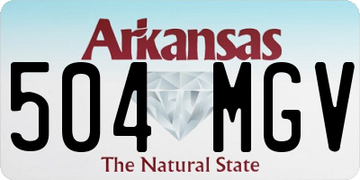 AR license plate 504MGV