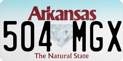 AR license plate 504MGX