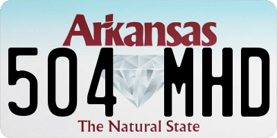 AR license plate 504MHD
