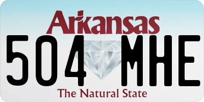 AR license plate 504MHE