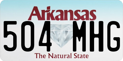 AR license plate 504MHG