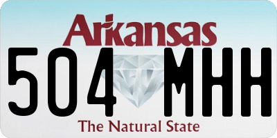 AR license plate 504MHH