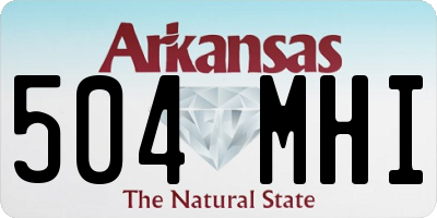AR license plate 504MHI