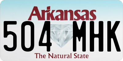 AR license plate 504MHK