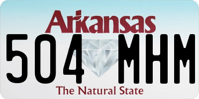 AR license plate 504MHM