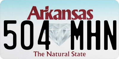 AR license plate 504MHN