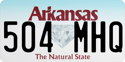 AR license plate 504MHQ