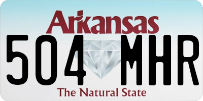 AR license plate 504MHR