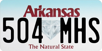 AR license plate 504MHS