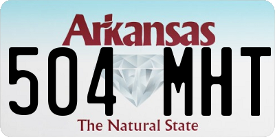 AR license plate 504MHT