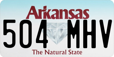 AR license plate 504MHV