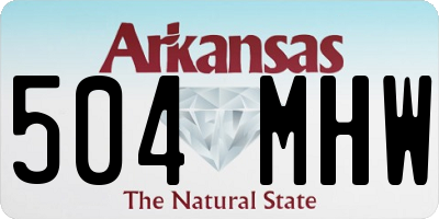 AR license plate 504MHW