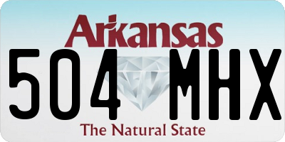 AR license plate 504MHX