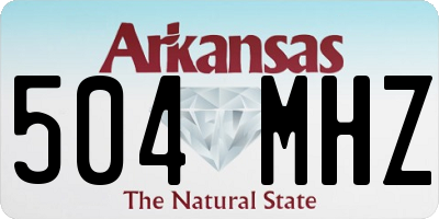 AR license plate 504MHZ