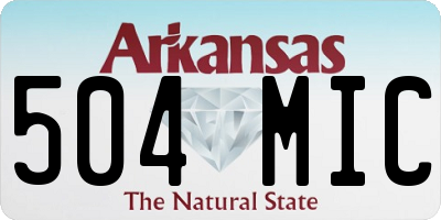 AR license plate 504MIC