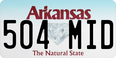 AR license plate 504MID