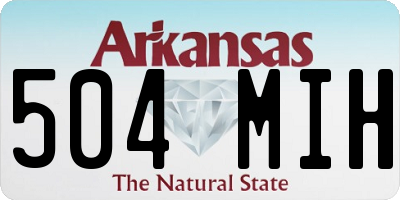 AR license plate 504MIH