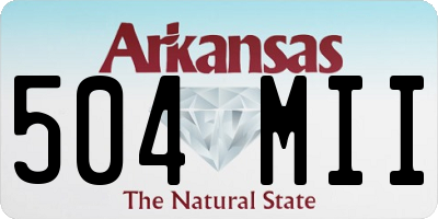 AR license plate 504MII