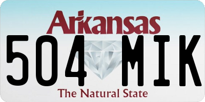 AR license plate 504MIK
