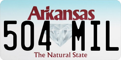 AR license plate 504MIL