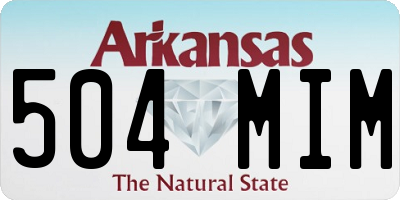 AR license plate 504MIM