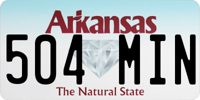 AR license plate 504MIN