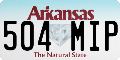 AR license plate 504MIP