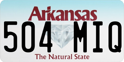 AR license plate 504MIQ