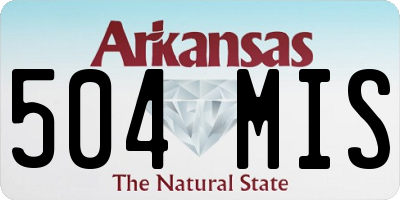 AR license plate 504MIS