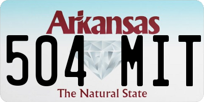 AR license plate 504MIT