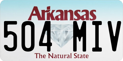 AR license plate 504MIV