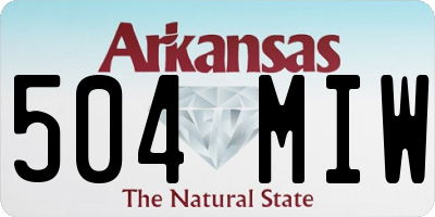 AR license plate 504MIW