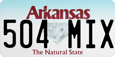 AR license plate 504MIX